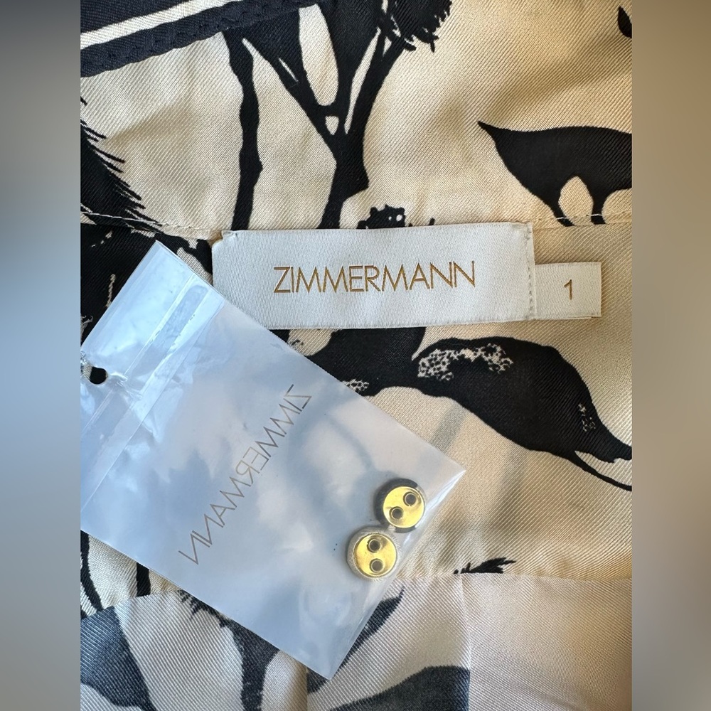 SOLD •Zimmermann Ladybeetle Scarf tie size 1 with spare buttons - Picture 6 of 8